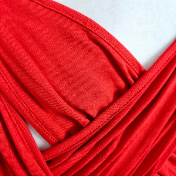Venus EUC crisscross back sleeveless top Small Valentine red - Picture 6 of 17